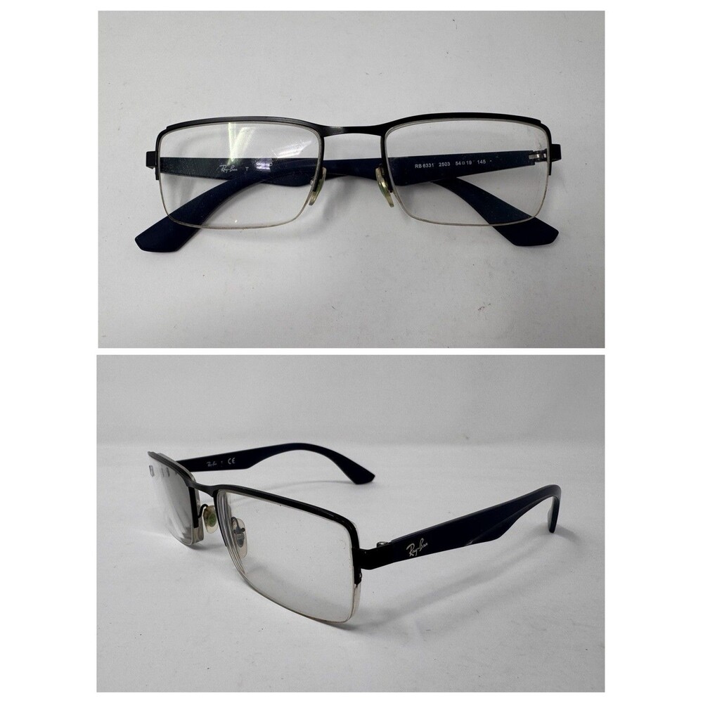 Ray-Ban RB6331 Eyeglass Frames Only 54-19-145 Half Rim Black 2503
